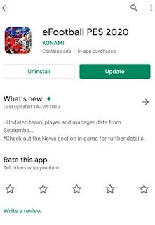 eFootball PES 2020 Mobile Rilis