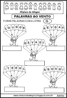 Alfabetização, formação de palavras