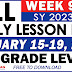 DAILY LESSON LOGS (WEEK 9: Q2) JANUARY 15-19, 2024