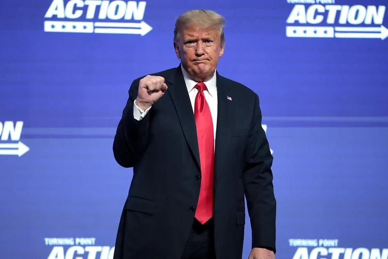 Former President Donald Trump said Thursday that he had recently spoken with some people accused of participating in the Capitol riots on January 6, 2021, and that he was helping some financially.    When asked how defendants could help during a phone call with Wendy Bell's right-wing radio show, Trump replied that he was "financially helping amazing people," adding that he had recently hosted some defendants in his office.