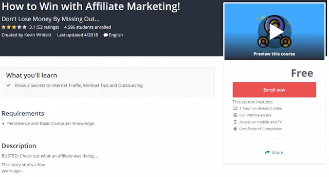 [100% Free] How to Win with Affiliate Marketing!