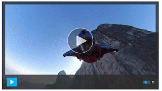 un professionnel du base-jump