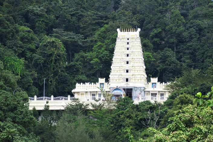 Waterfall Hilltop Temple George Town Penang Malaysia