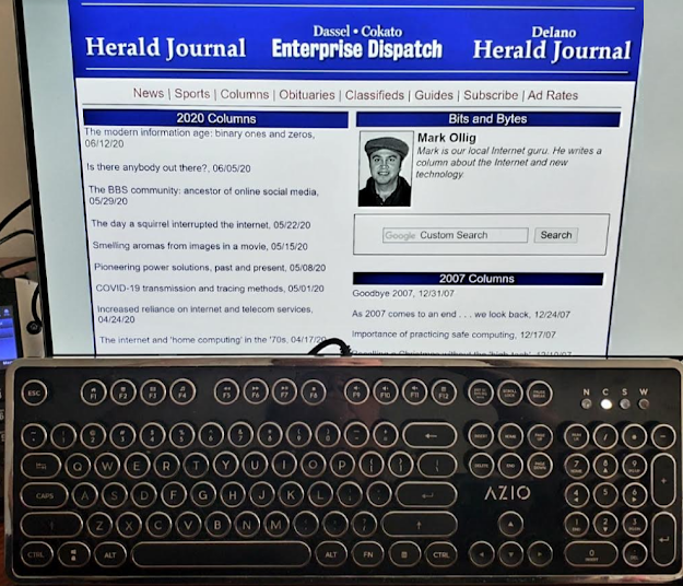 My computer typing terminal is old school! :)