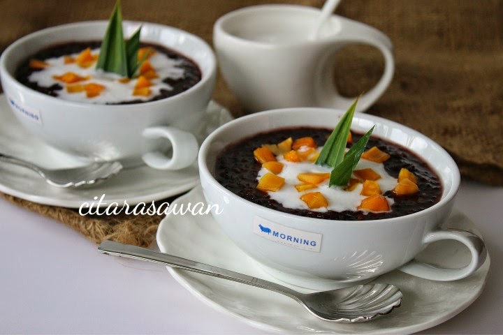 Bubur Pulut Hitam / Black Glutinous Rice Dessert ~ Resepi 