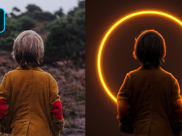 Create Glowing Neon Circle Background in Photoshop - Photo Manipulation