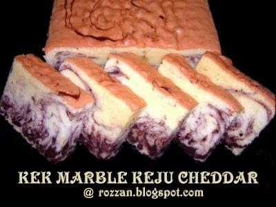 Riezanie's Recipe Collections: KEK MARBLE KEJU CHEDDAR