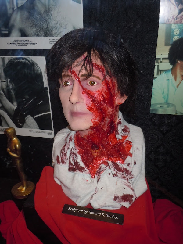 An American Werewolf in London make-up sculpture