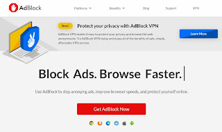 Adblock frontpage