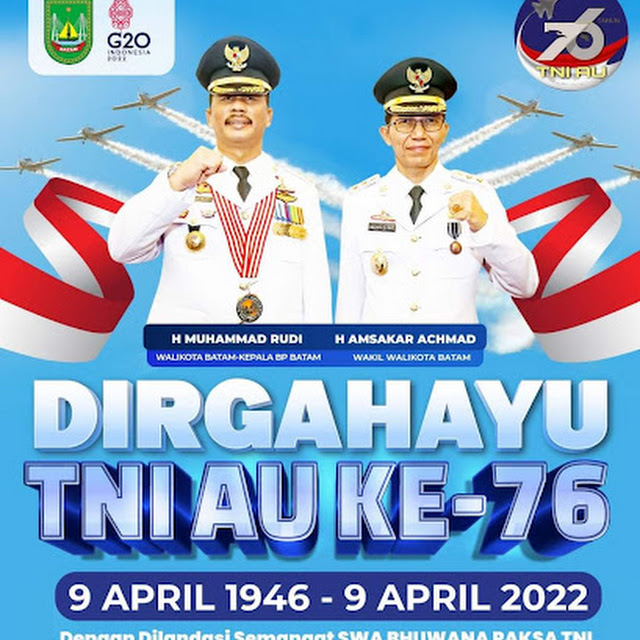 Rudi dan Amsakar : Selamat HUT ke 76 TNI AU, Semoga Semakin Jaya