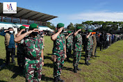 TNI Bersama Polri Gelar Pasukan Pengamanan Kunjungan Wapres ke Aceh Tengah