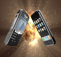 iphone and blackberry