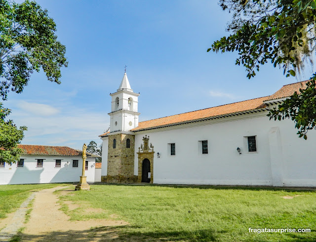Igreja de El Cármen em Villa de Leyva na Colômbia