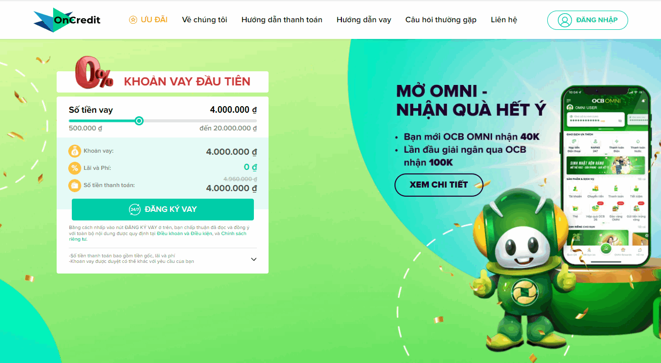 OnCredit có Uy tín không