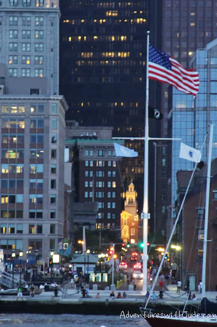 Old State House from Long Wharf/Boston Harbor, Boston Mass