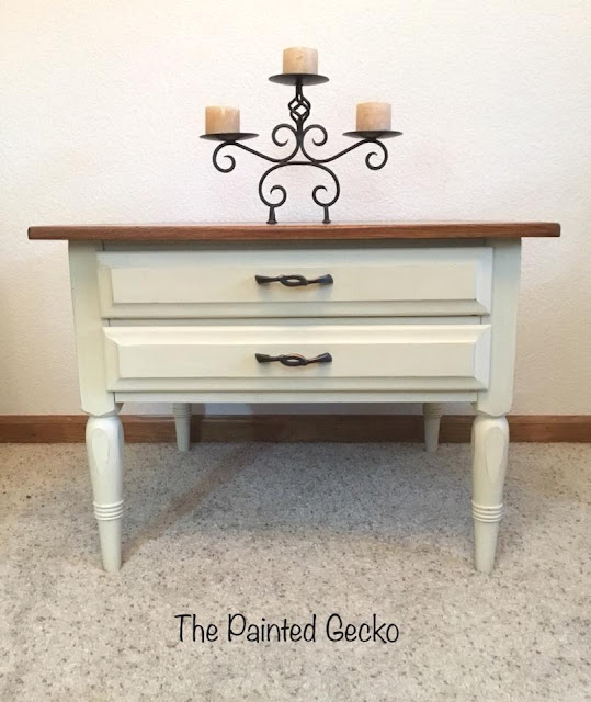 painted little accent table