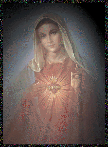 Resultado de imagem para imagem do sagrado coração de jesus e maria gifs animado