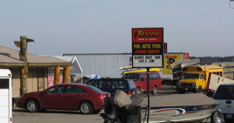 Beyond Coon Rock: Traders Bar and Grill and Canoe Rental 