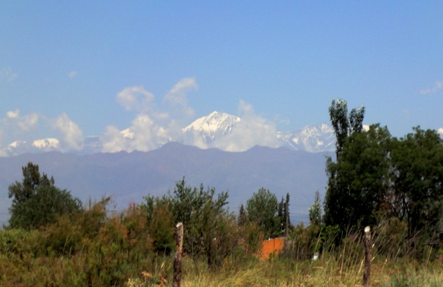 View of the Andes Mountains From New Gundica Dham Farm