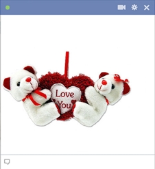 Hanging Love Teddys Emoticon