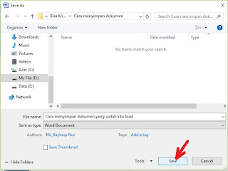 Cara Menyimpan Dokumen Microsoft Word Dan Excel 