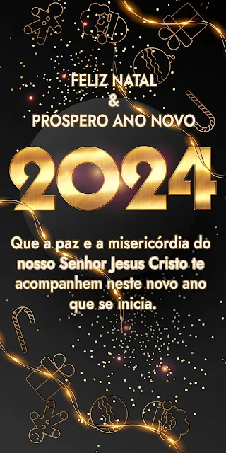 Mensagem De Natal E Ano Novo 2024 Imagem Grátis