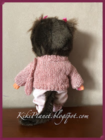 kiki monchhichi tricot knitting sweater handmade fait main vêtement poupée doll fashion