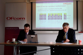 Denis Wolinski (Director of Ofcom NI) at the launch of the Nations and Regions Communications Market Report 2008 (Northern Ireland) in Belfast