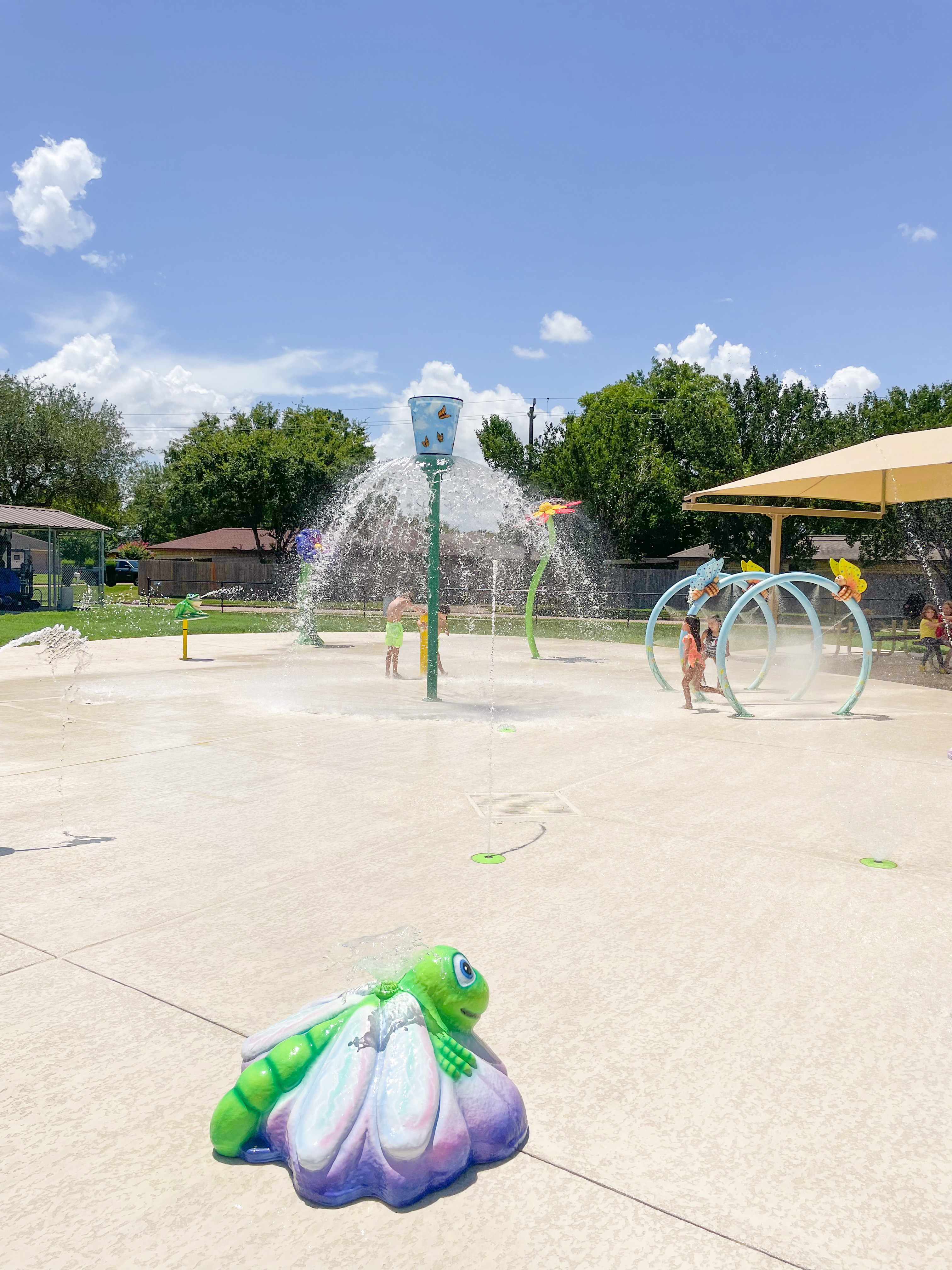 Splash Pad at Monarch Park in La Porte