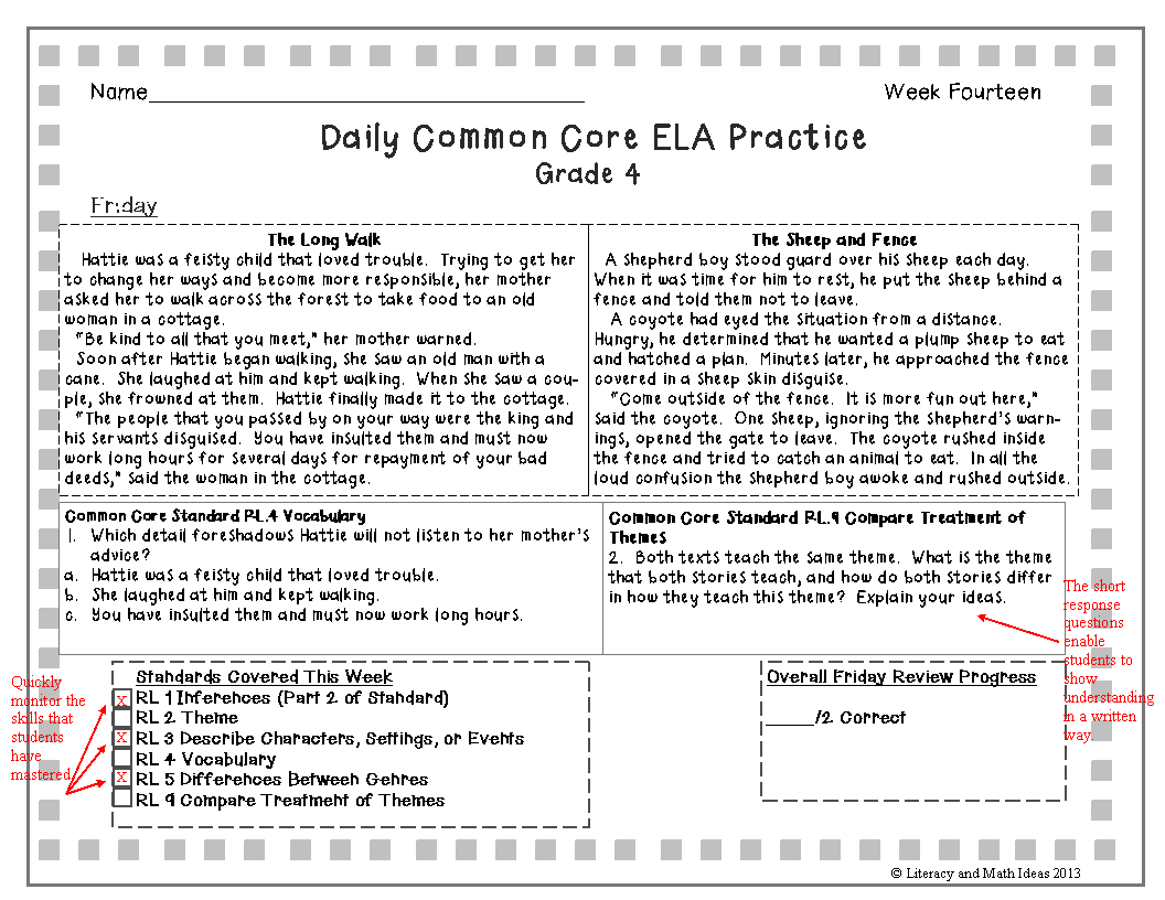 Literacy & Math Ideas How To Progress Monitor With Daily