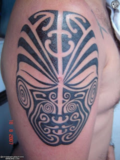 Upper Arm Maori Tattoo Style
