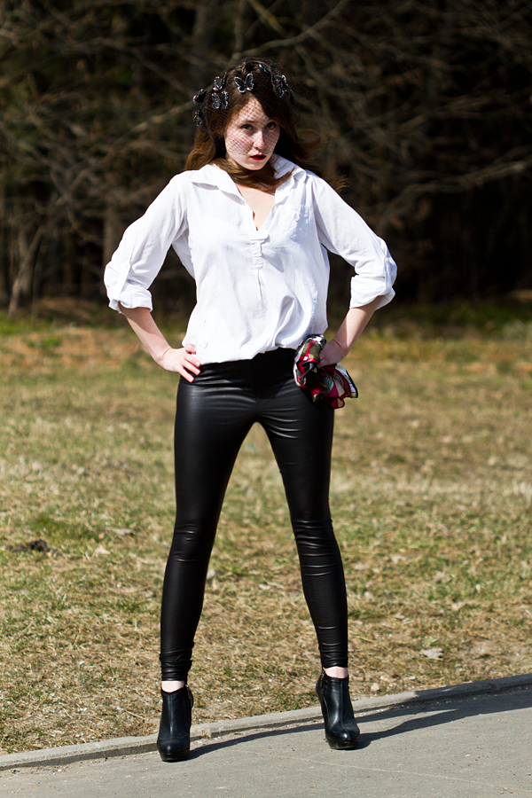 Блог Marina Sokalski (Марины Сокальски) :  девушка в кожаных штанах