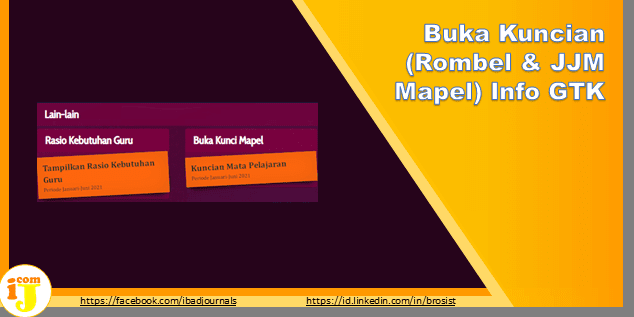 Buka Kuncian (Rombel & JJM Mapel) Info GTK