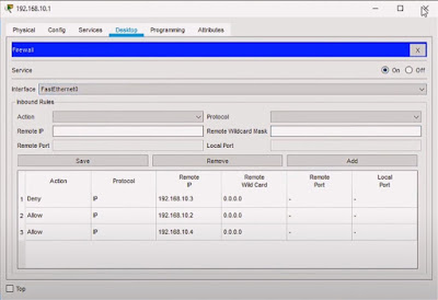 Cara Konfigurasi Firewall Menggunakan Cisco Packet Tracer