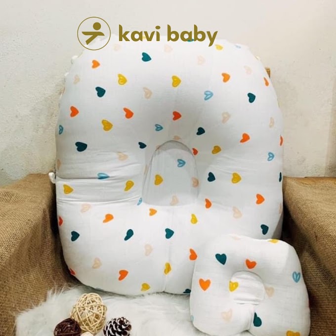 [ kavibabyshop ] Gối chống trào ngược cho bé ,gối sơ sinh cao câp