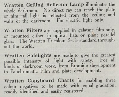 Kodak Wratten Lamps