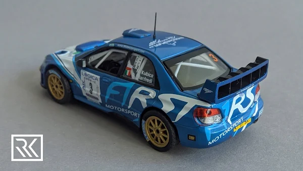 Zdjęcie modelu IXO Altaya Subaru Impreza S12B WRC, Rally Ronde Gomitolo di Lana 2012, Robert Kubica / Giuliano Manfredi