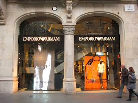 Emporio Armani store in Barcelona