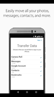 Moving data from Android to iPhone