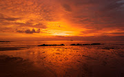 Bellos Atardeceres en Playas del Caribe (atardecer en la playa )