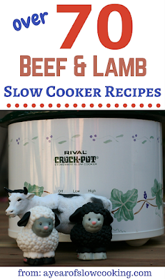 Beef and Lamb ---- dinner time staples. Here are over 70 different ways to cook red meat in your crockpot slow cooker. From ayearofslowcooking.com