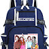 KPOP BLACKPINK Backpack Daypack Laptop Bag College Bag Bookbag School Bag (Blue 3)