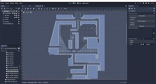 A screenshot showing the design and layout of an Inner-Tube Climber tier within the Godot scene editor.