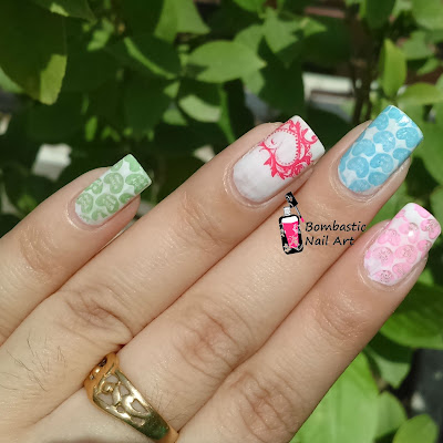 Heart nail art