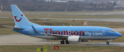 Thomson Boeing 73733V GTHOO operated their weekly IT flight. (thoo bhx )