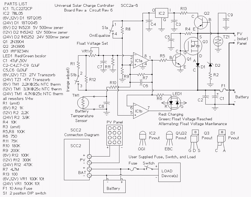 Build a 10 Amp Solar Charge Controller - SCC2 Circuit | circuitsan-youtube