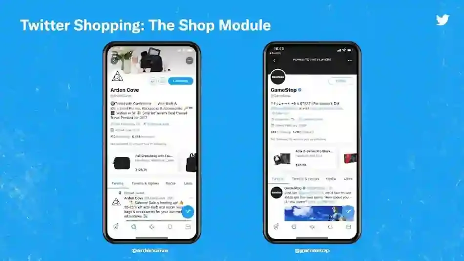 إطلاق تجربة وحدة Twitter Store للمستخدمين الأمريكيين للشراء مباشرة من التطبيق