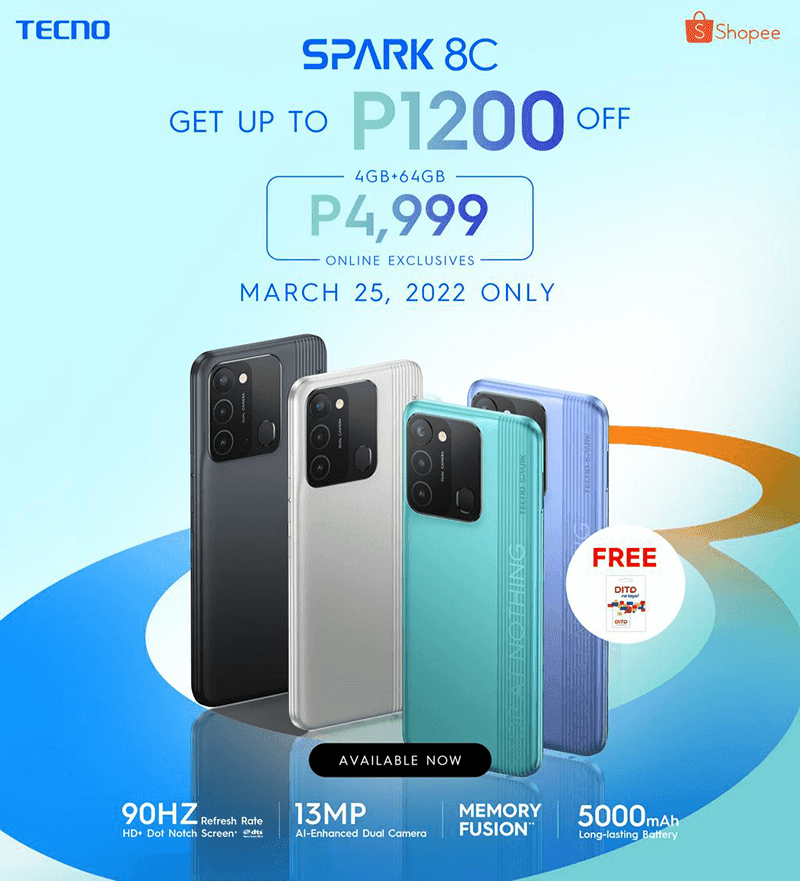 TECNO SPARK 8C Philippines