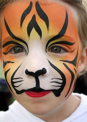 cute tiger face paint babies pictures