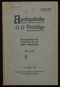 okładka książki Apologetische Vorträge. H. 1